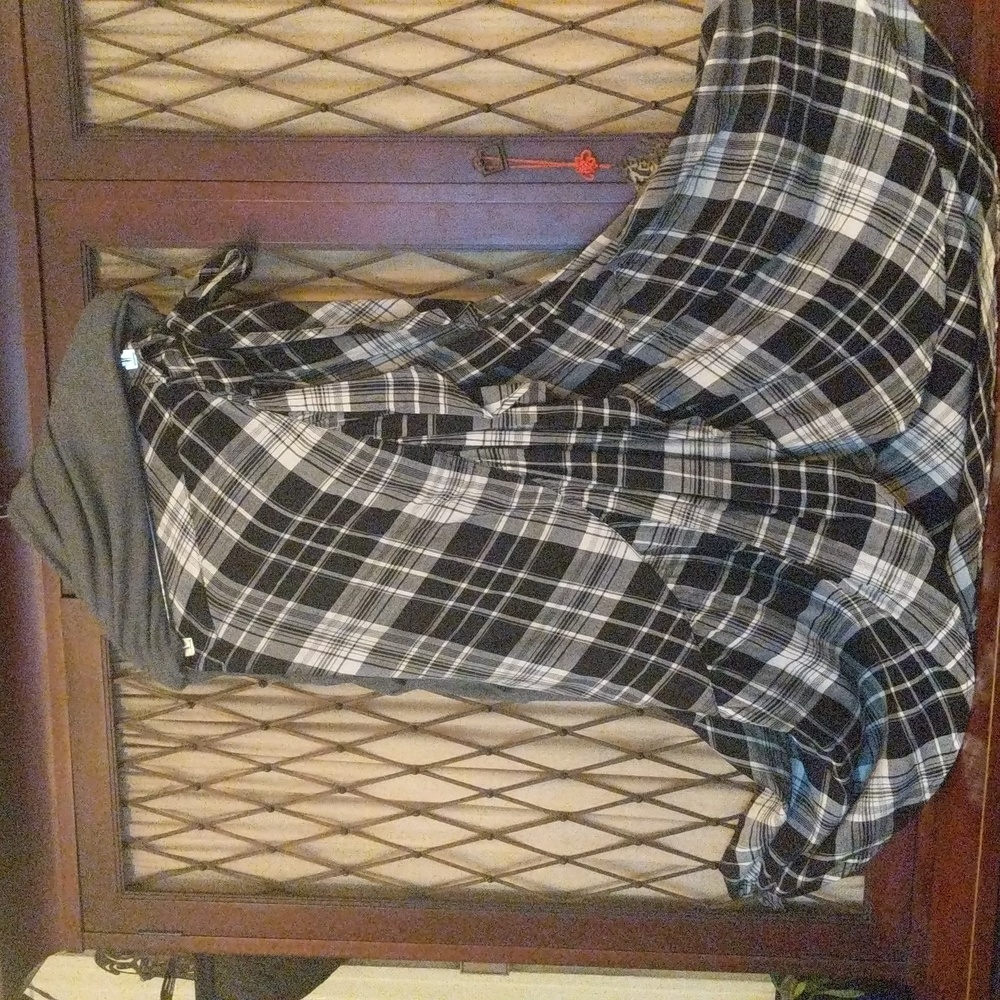 Lauren by Ralph Lauren maxi wrap around skirt. Size 16 Black and white plaid.